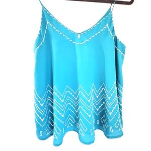 E M  Embroidered tank top -  S